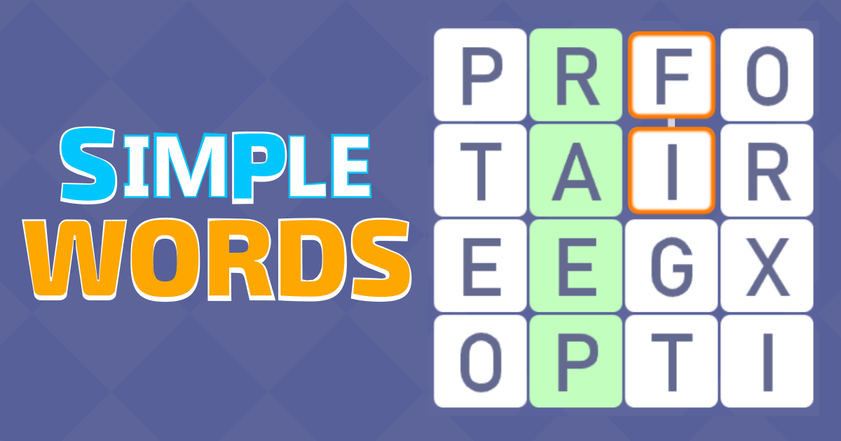 Simple Words Online Game on TapLabGames